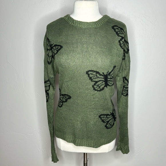 Just Polly butterfly sweater Size Small - Picture 1 of 10